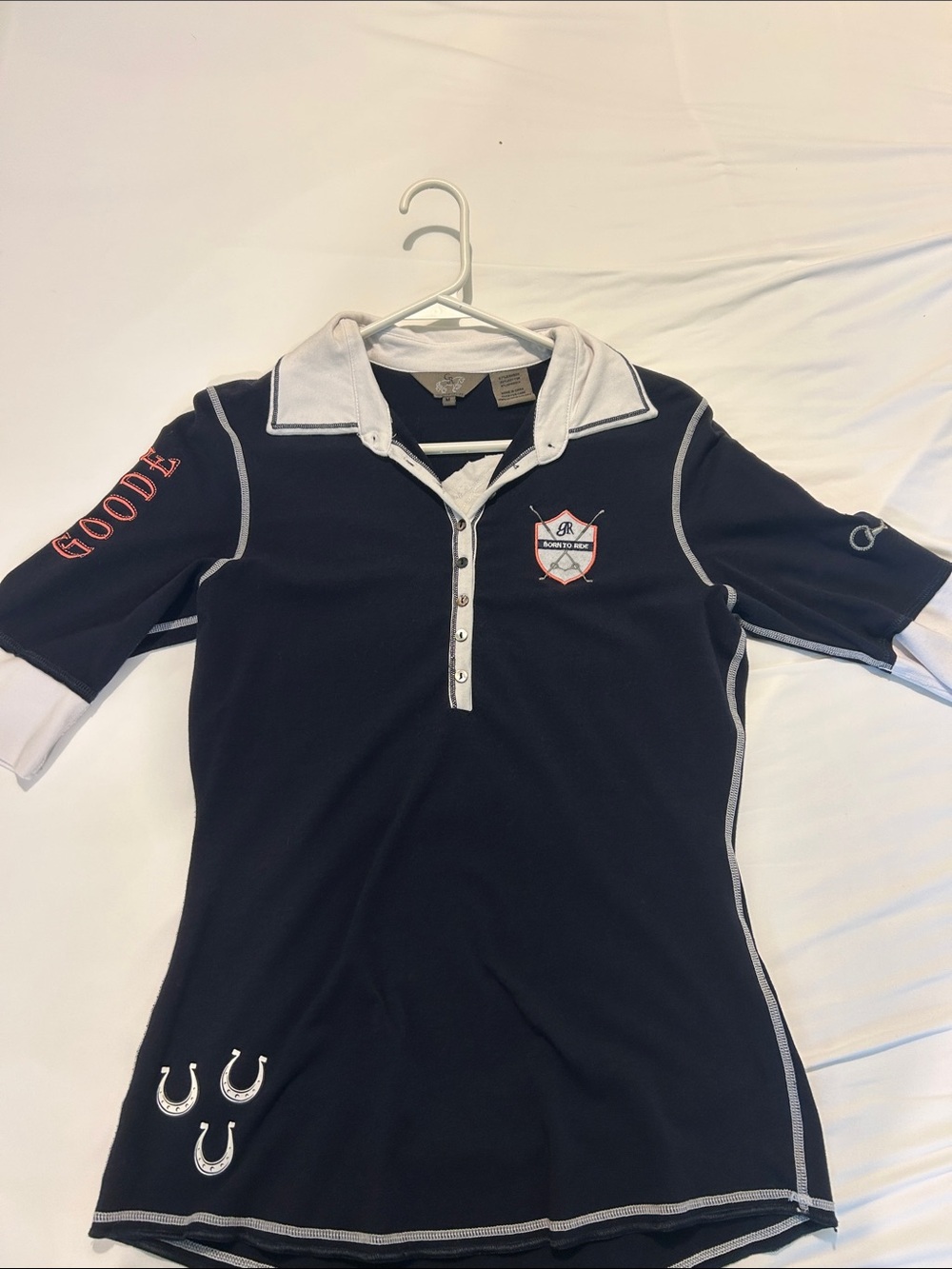 Women’s Navy Polo Shirt Goode Rider Medium